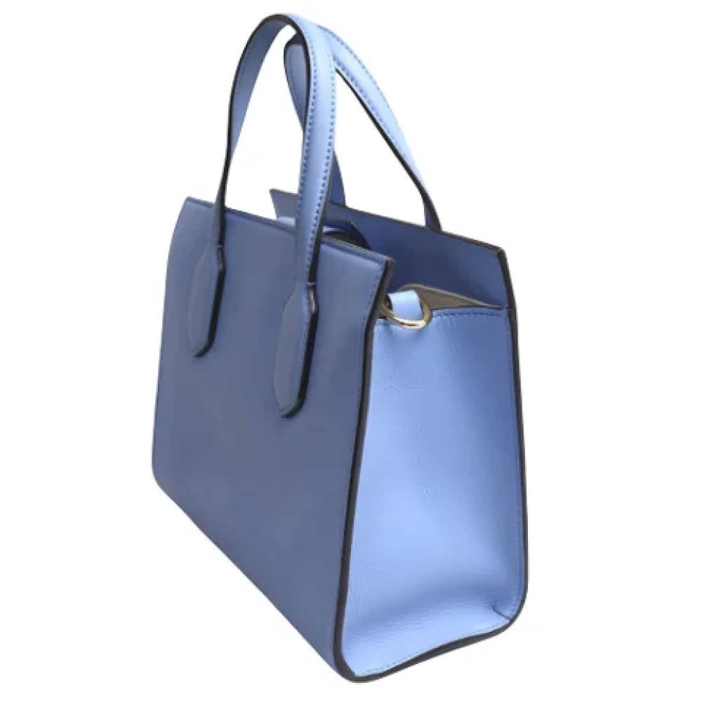 Gucci Vintage Pre-owned Leather gucci-bags Blue Dames