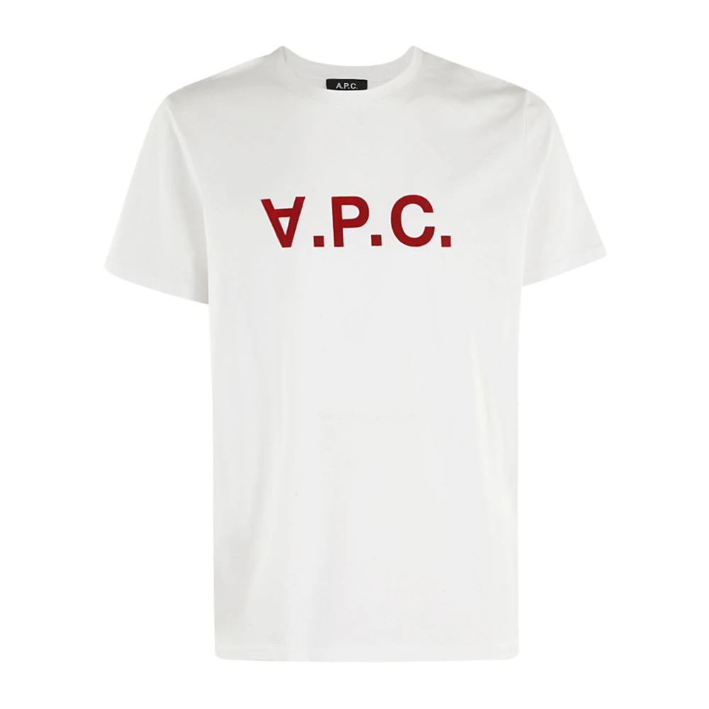 A.p.c. Casual Katoenen T-shirt White Heren