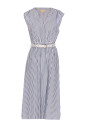robe-bleue-a-col-en-v-avec-ceinture
