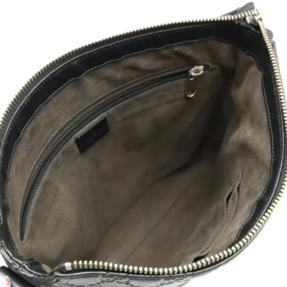 Gucci Vintage Pre-owned Leather shoulder-bags Black Dames