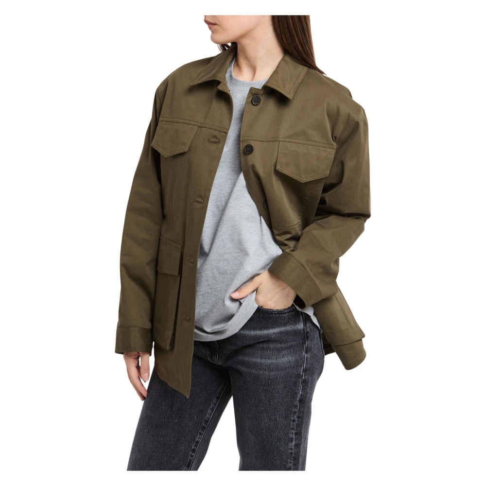Semicouture Light Jackets Green Dames