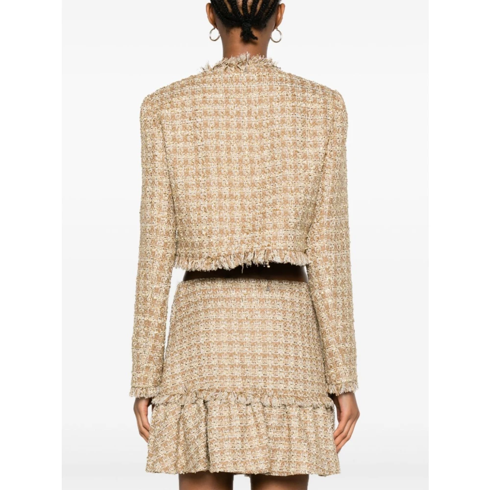 Twinset Irish Cream Bouclè Kort Jack Beige Dames