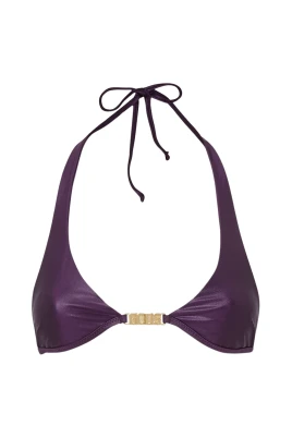 Metallic Logo Clip Bikini BH