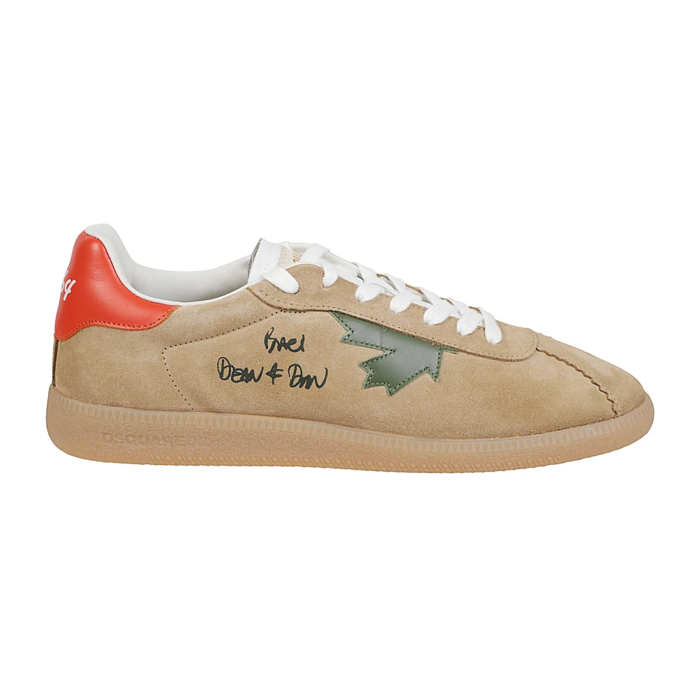 Dsquared2 Rebels Lace-Up Low Top Sneakers Heren Schoenen Bruin