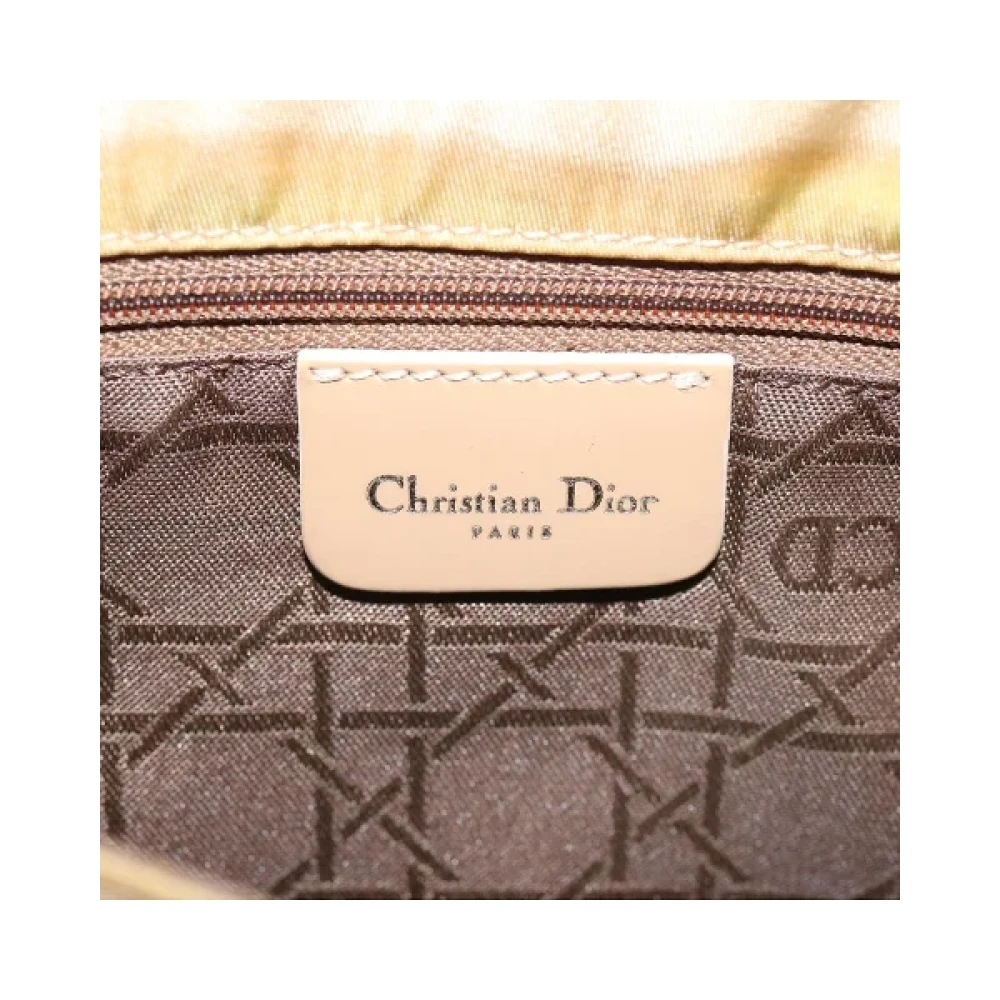 Dior Vintage Pre-owned Nylon dior-bags Beige Dames