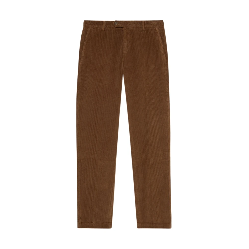 Brooks Brothers Men's Brown Chinos, W34, Regular Fit Cotton Corduroy Chino