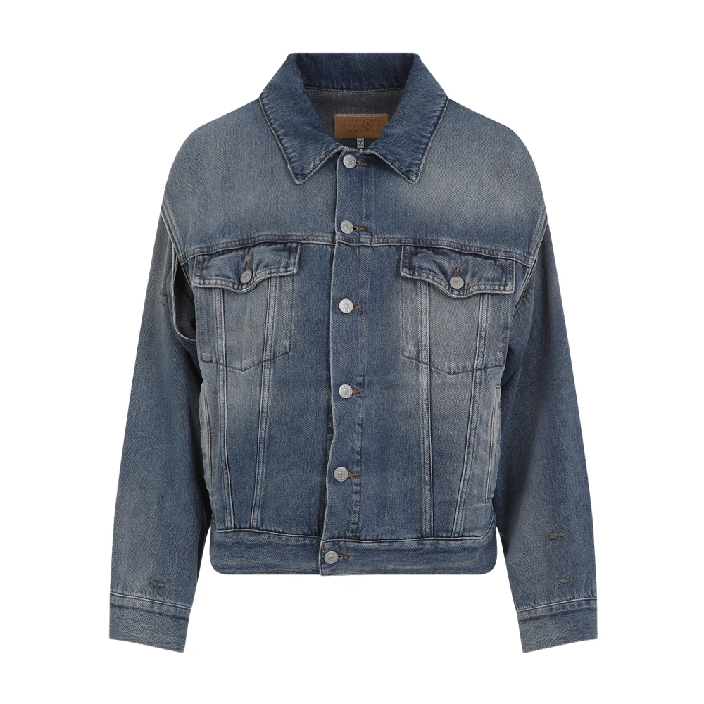 Mm6 Maison Margiela Women's Blue Jacket - Denim Jackets - Xs - Jackets
