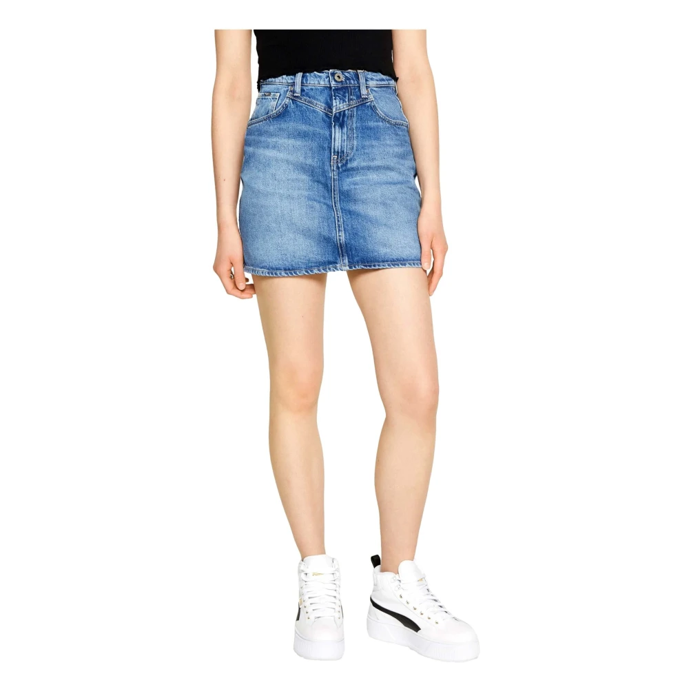 Pepe Jeans Denim Skirts Blue Dames