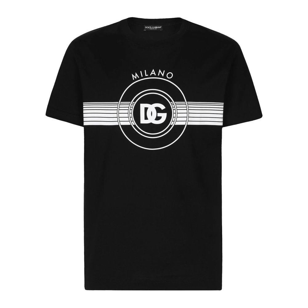 Dolce & Gabbana Zwarte T-shirts en Polos met korte mouwen Black Heren