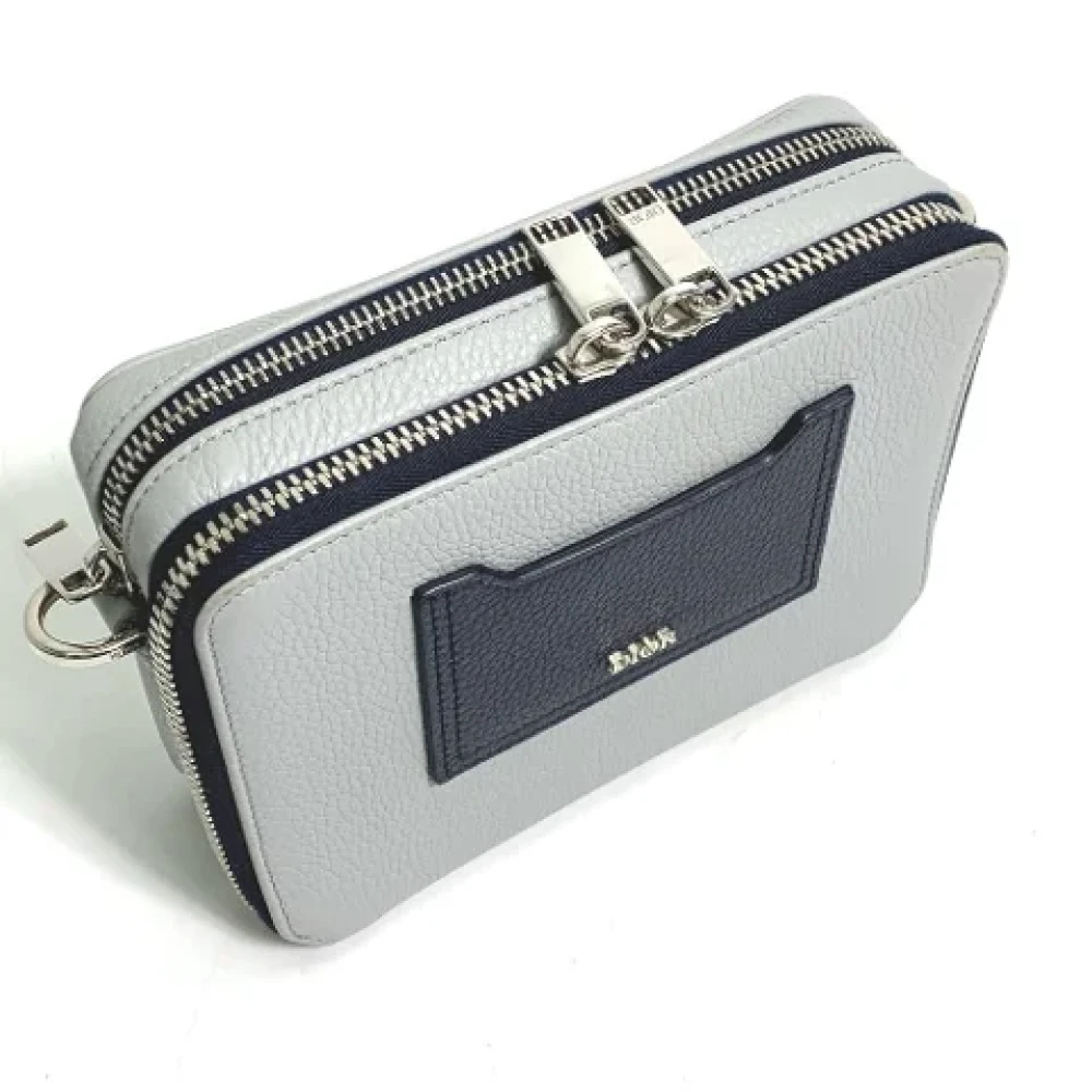 Dior Vintage Pre-owned Leather dior-bags Gray Dames