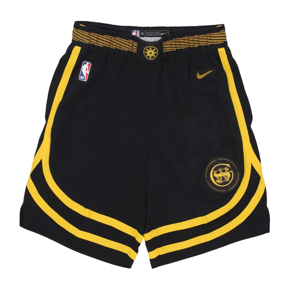 Nike City Edition Basketball Shorts Swingman Style Black, Herr