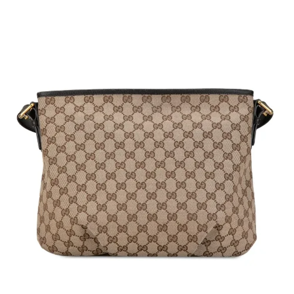 Gucci Vintage Pre-owned Canvas crossbody-bags Beige Dames