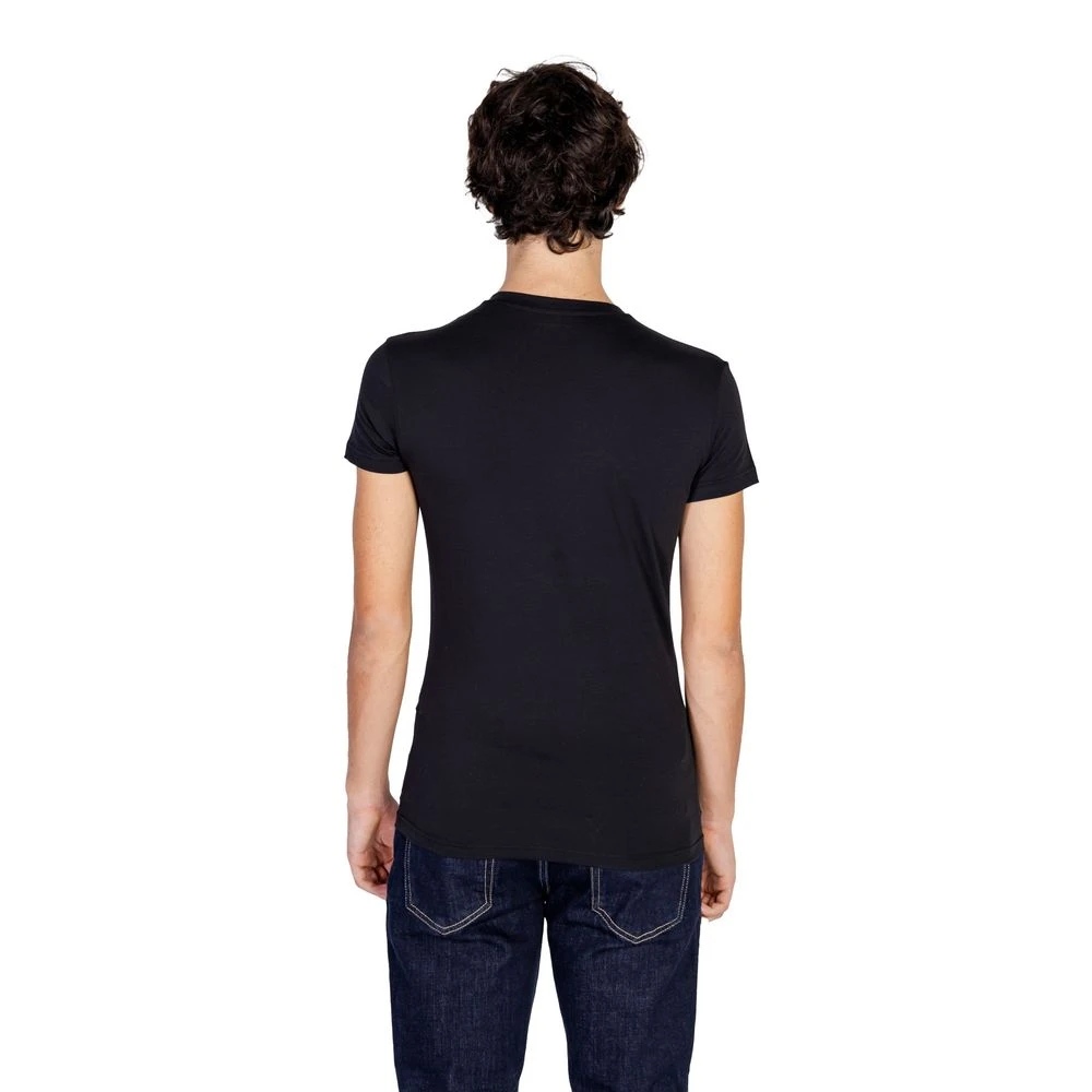 Emporio Armani Katoen Zwart T-shirt Heren Collectie Black Heren