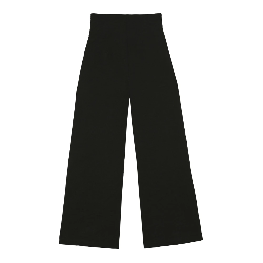 Cortana Metallic Draad Rechte Pijp Broek Black Dames