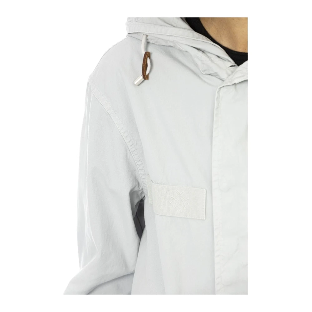 Mr&Mrs Italy Korte Parka Jas met Verstelbare Capuchon Gray Dames
