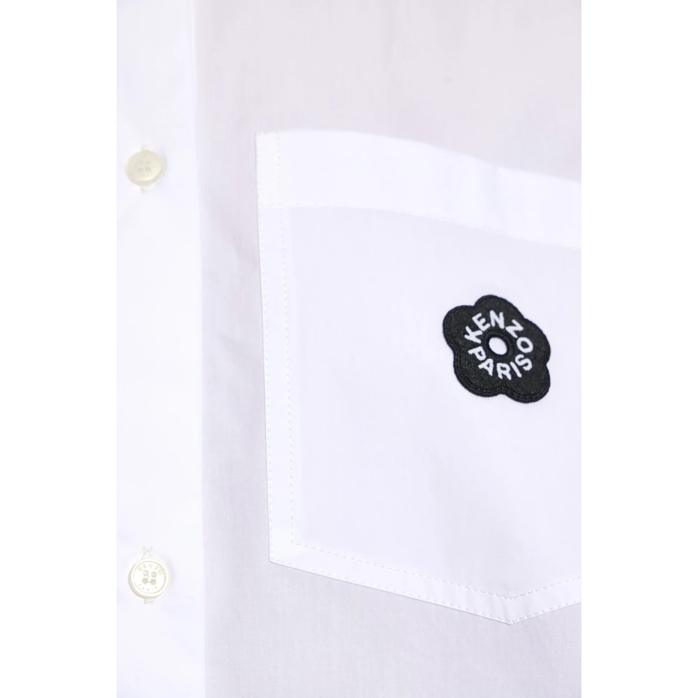 Kenzo Shirt met logo White Dames