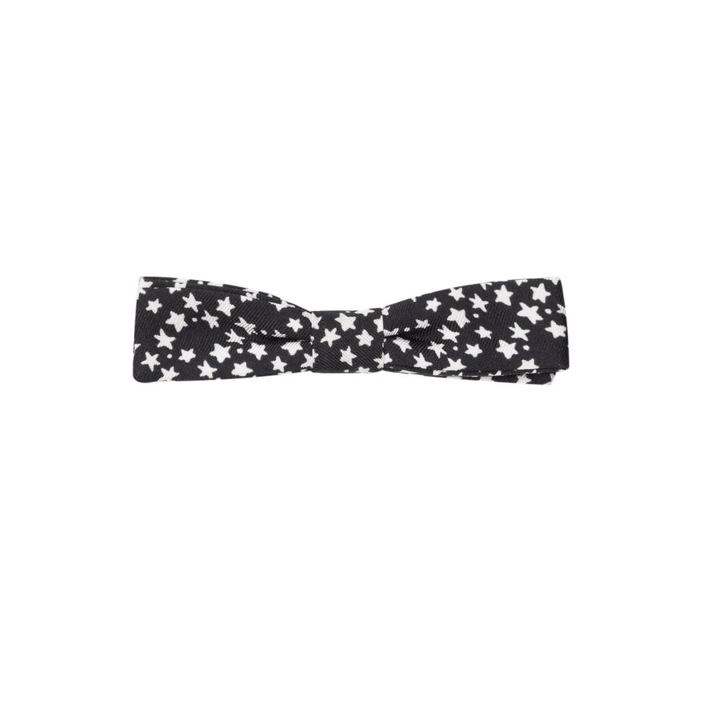 Dolce & Gabbana Black Silk Bowtie - One Size - Image 3