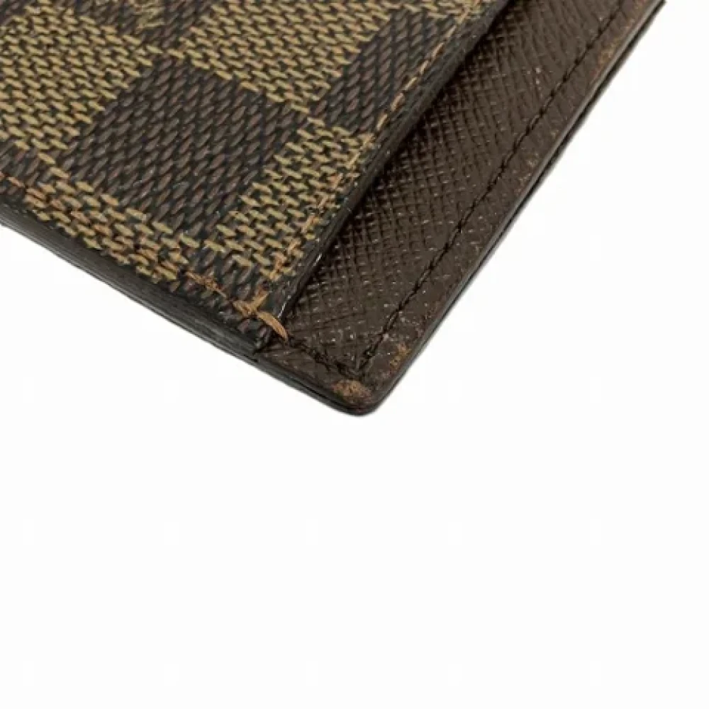 Louis Vuitton Vintage Pre-owned Fabric wallets Brown Dames