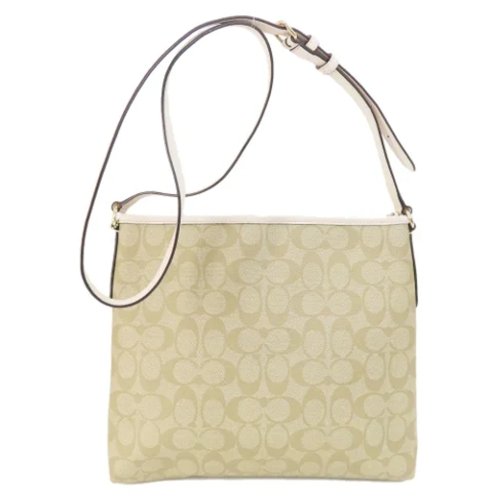 Coach Pre-owned Fabric shoulder-bags Beige Dames