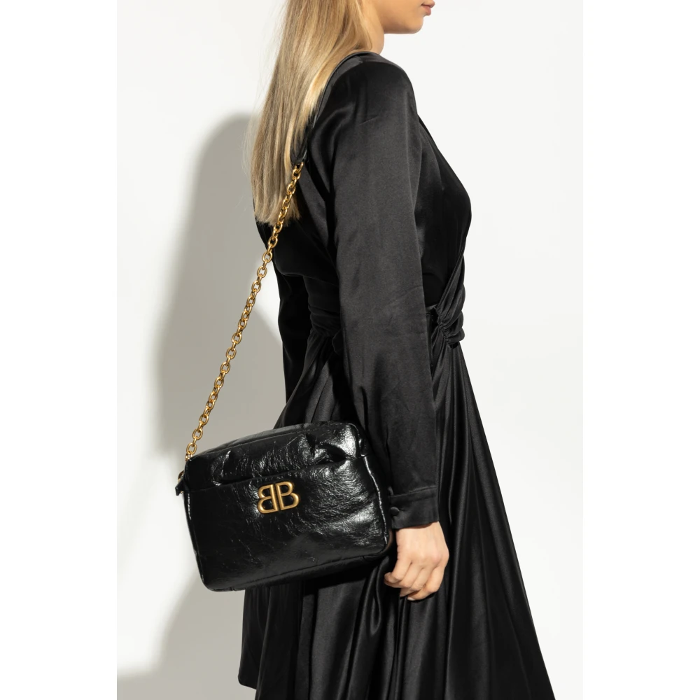 Balenciaga Schoudertas Monaco Klein Black Dames