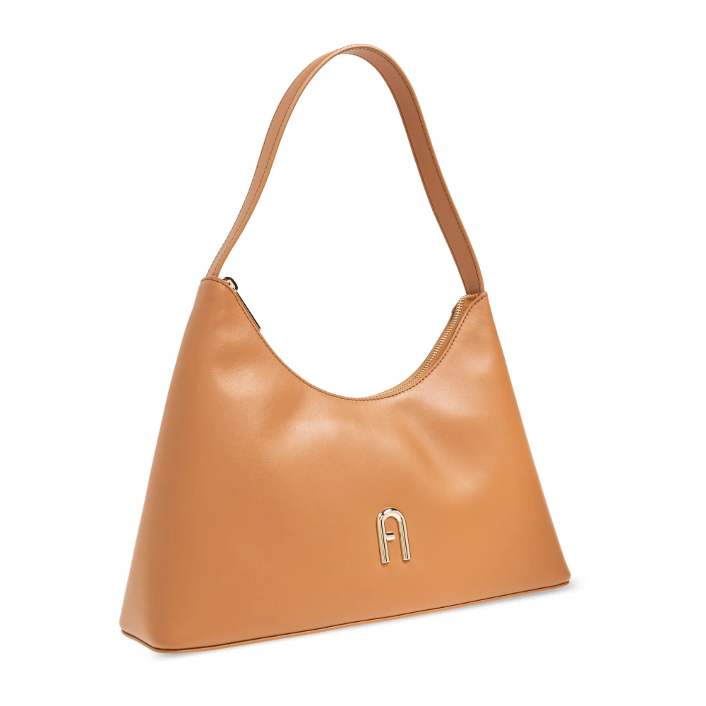 Furla Schoudertas Diamante Klein Brown Dames