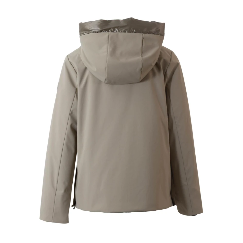 People of Shibuya Beige Technische Parka met Thermische Isolatie Beige Dames