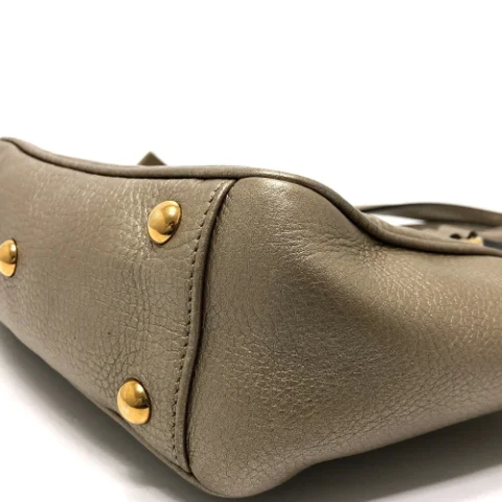 Gucci Vintage Pre-owned Leather gucci-bags Yellow Dames