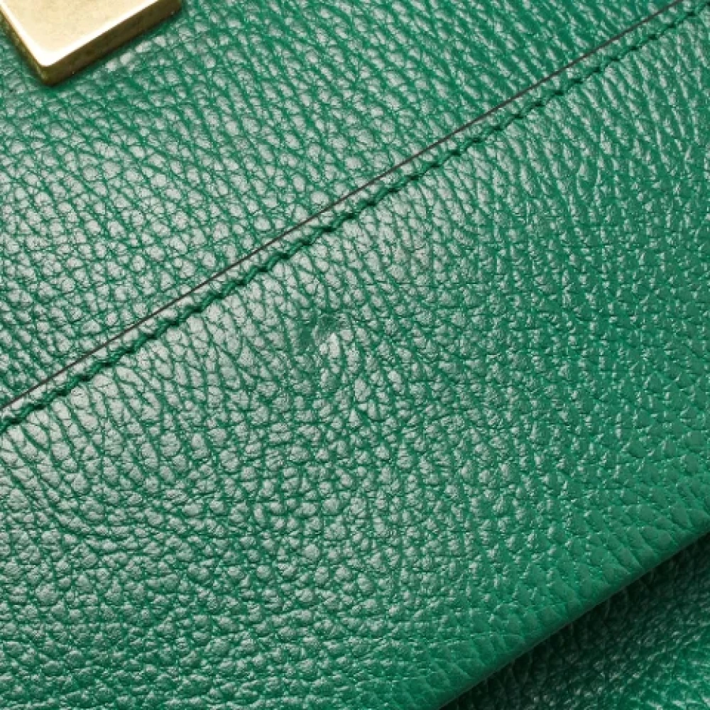 Gucci Vintage Pre-owned Leather gucci-bags Green Dames
