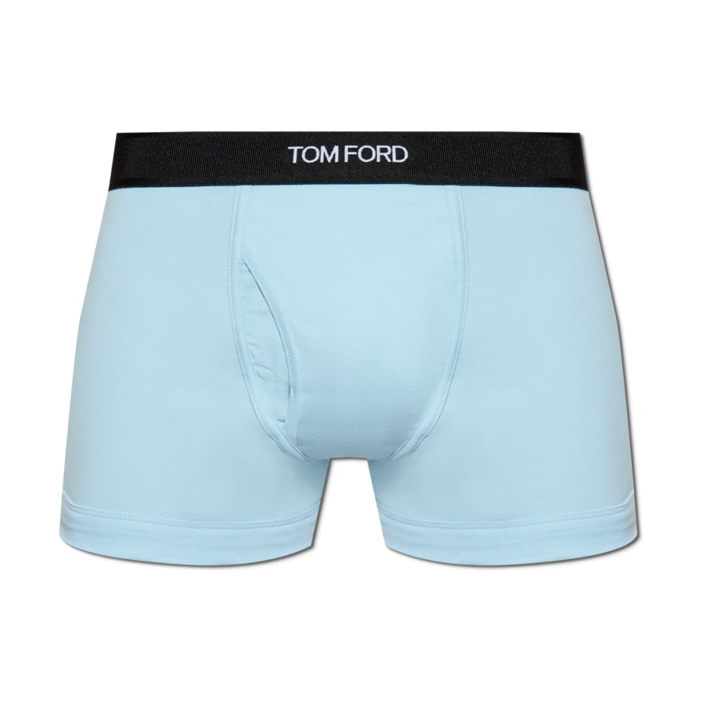 Tom Ford Boxershorts met logo Blue Heren