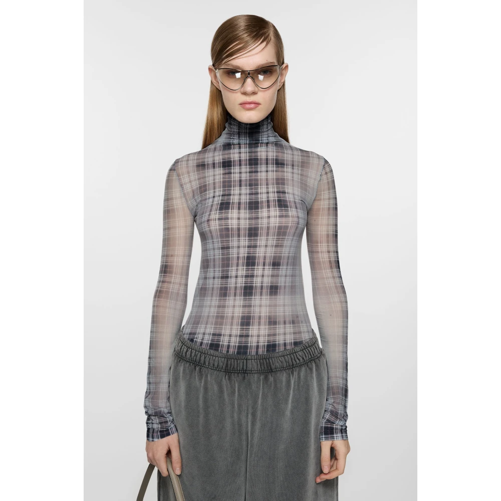 Acne Studios Geruite Fade-Out Naadloze Top Multicolor Dames
