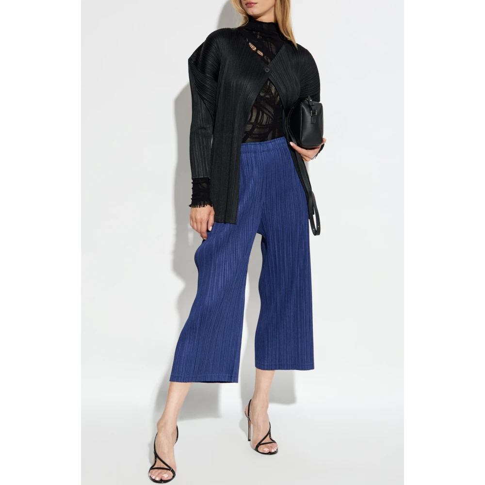 Issey Miyake Geplooide Cardigan Black Dames