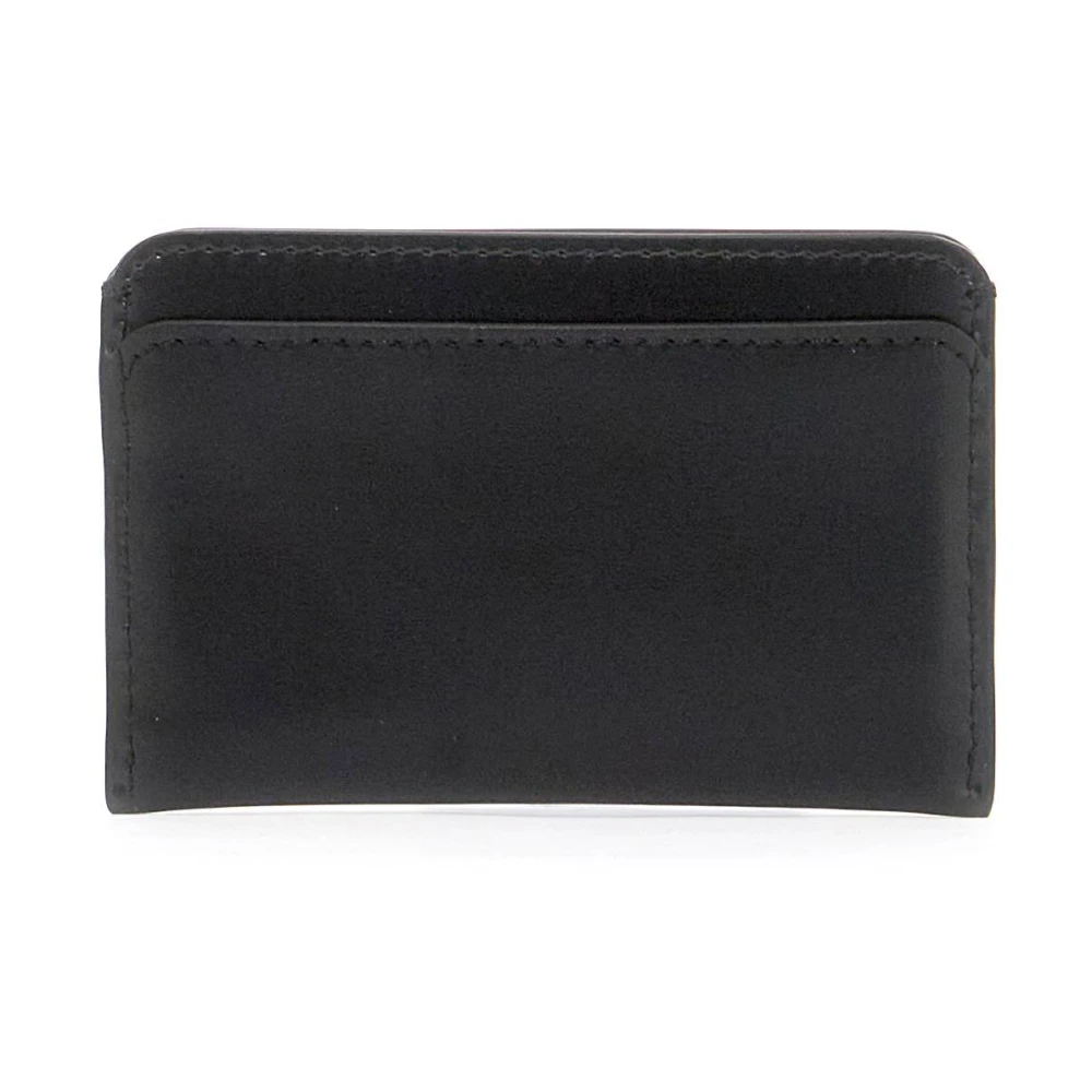 Mulberry Luxe Lederen Kaarthouder met Pimlico Slot Black Dames