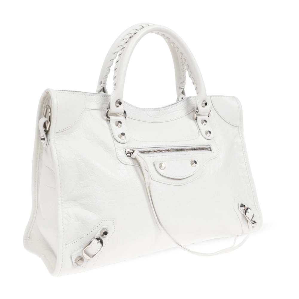 Balenciaga Handtas Le City Medium White Dames
