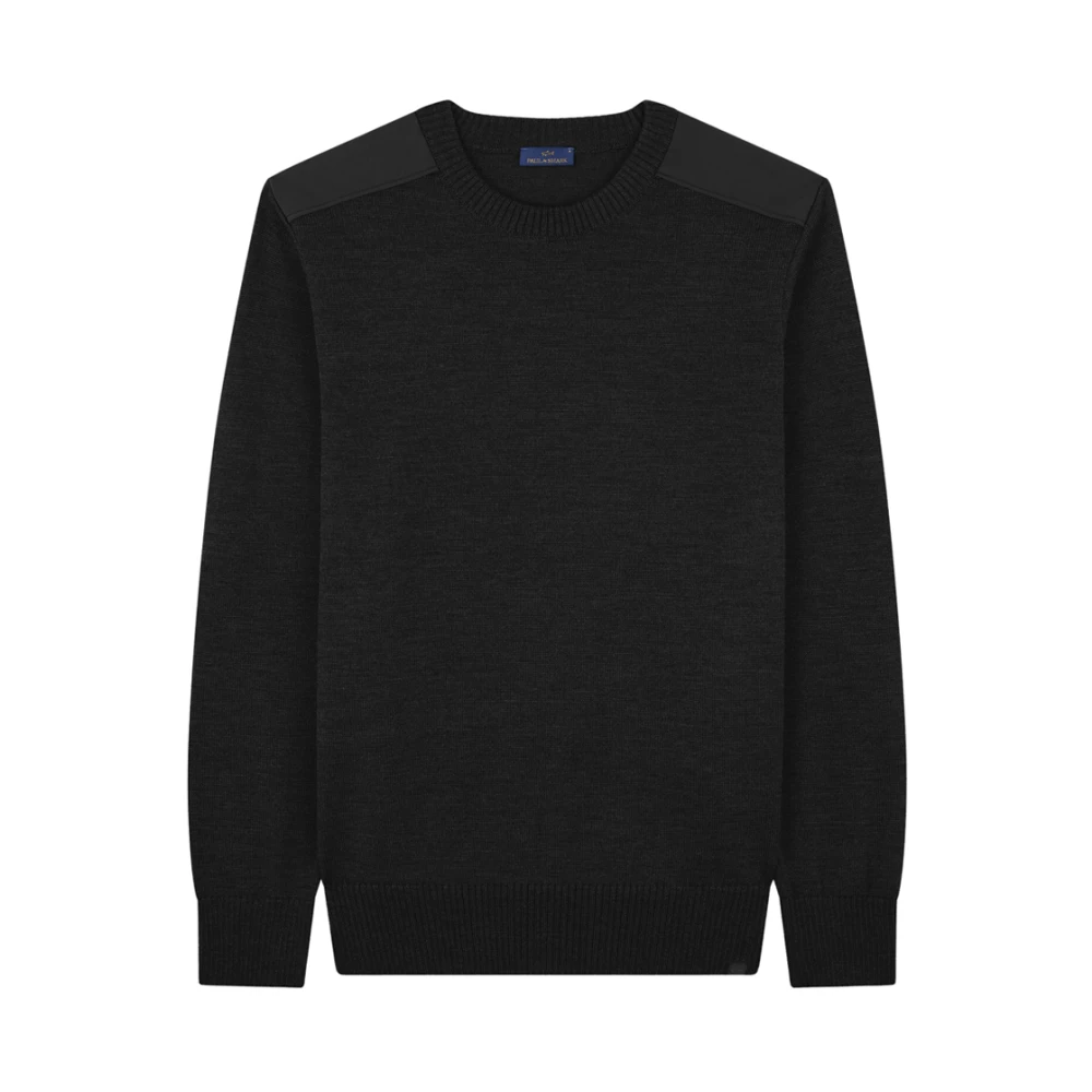Paul & Shark , Round-Neck Knitwear, Male, Black, 2XL, Wool Jumper - Image 3