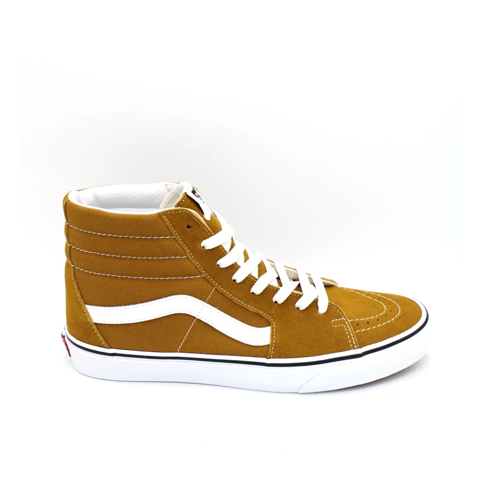 Vans Suède Veterschoenen met Hoge Top Heren Schoenen Geel