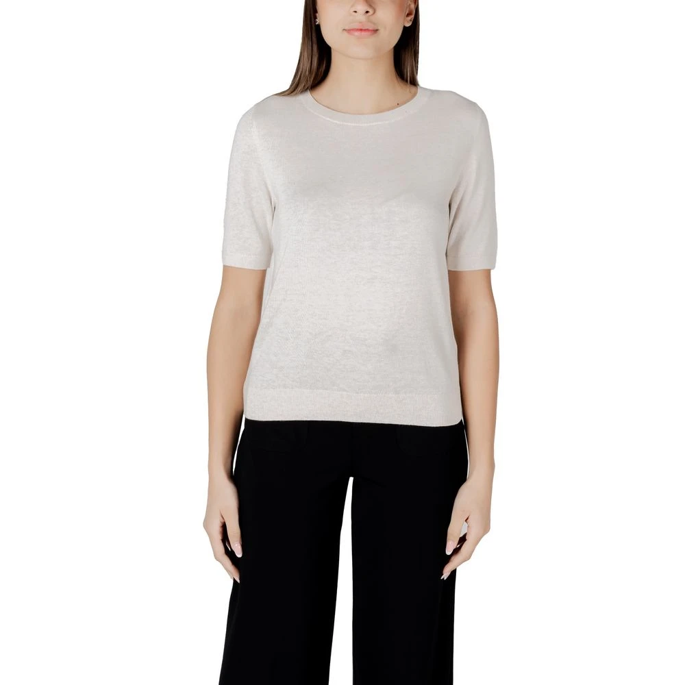 Street One Women's Beige Viscose T-Shirt