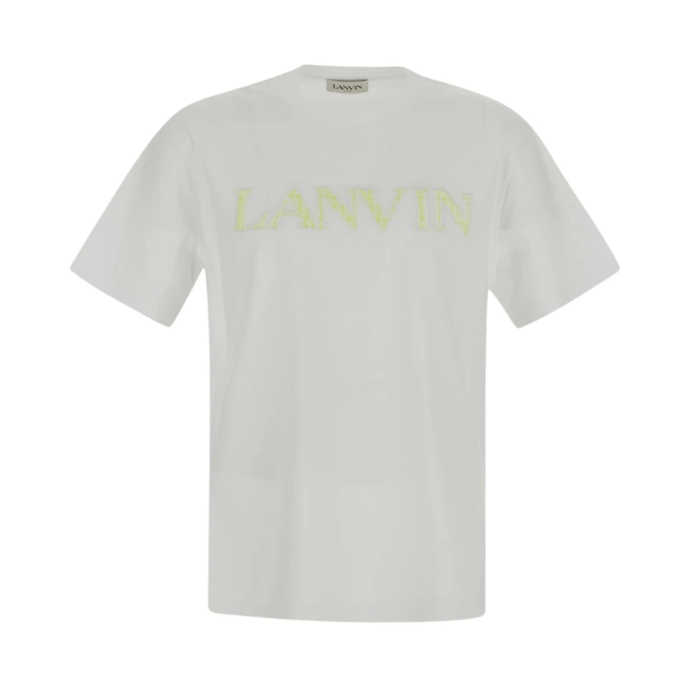 Lanvin Witte T-shirt met korte mouwen White Heren