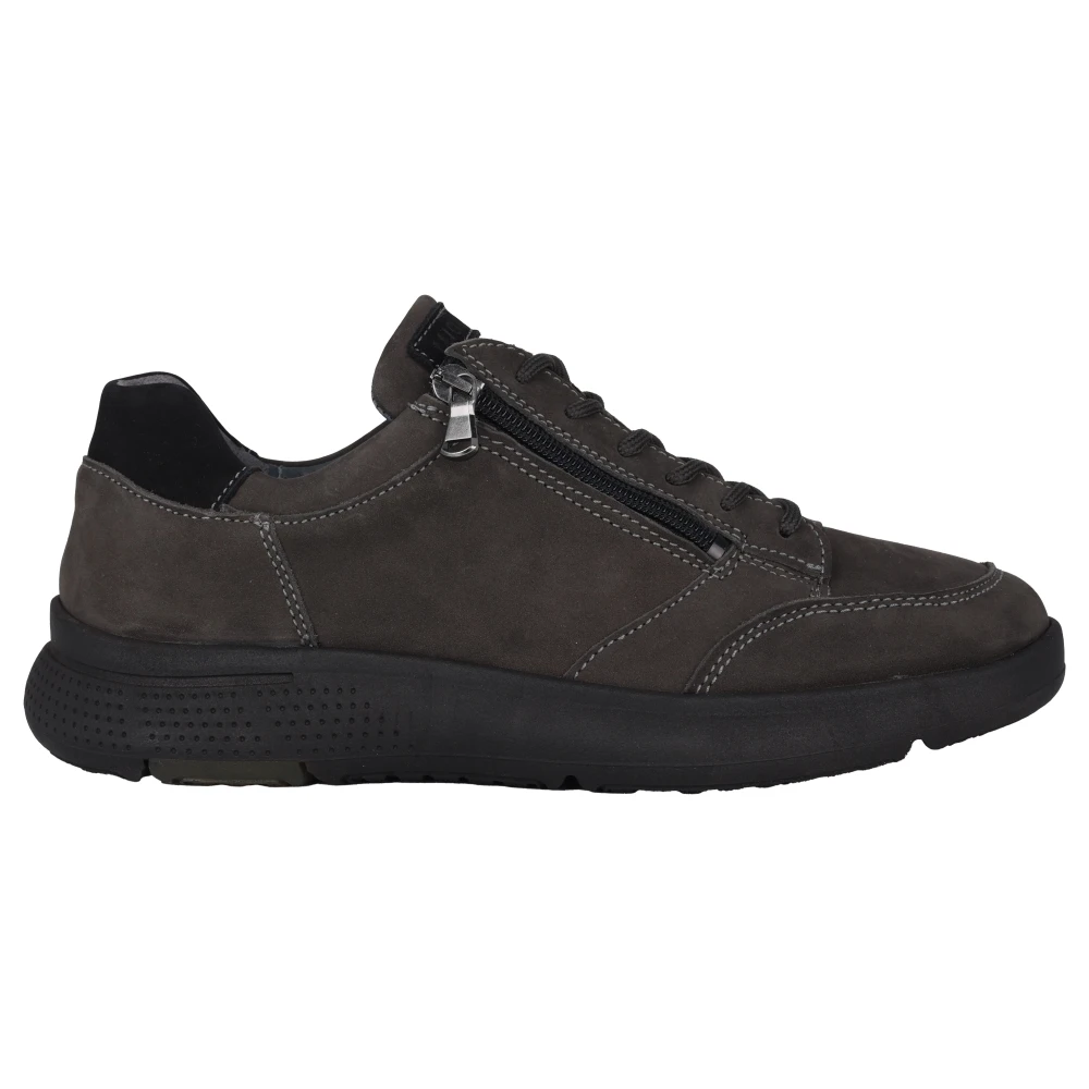 Waldläufer Heiko Wide Fit Sneaker Heren Schoenen Grijs