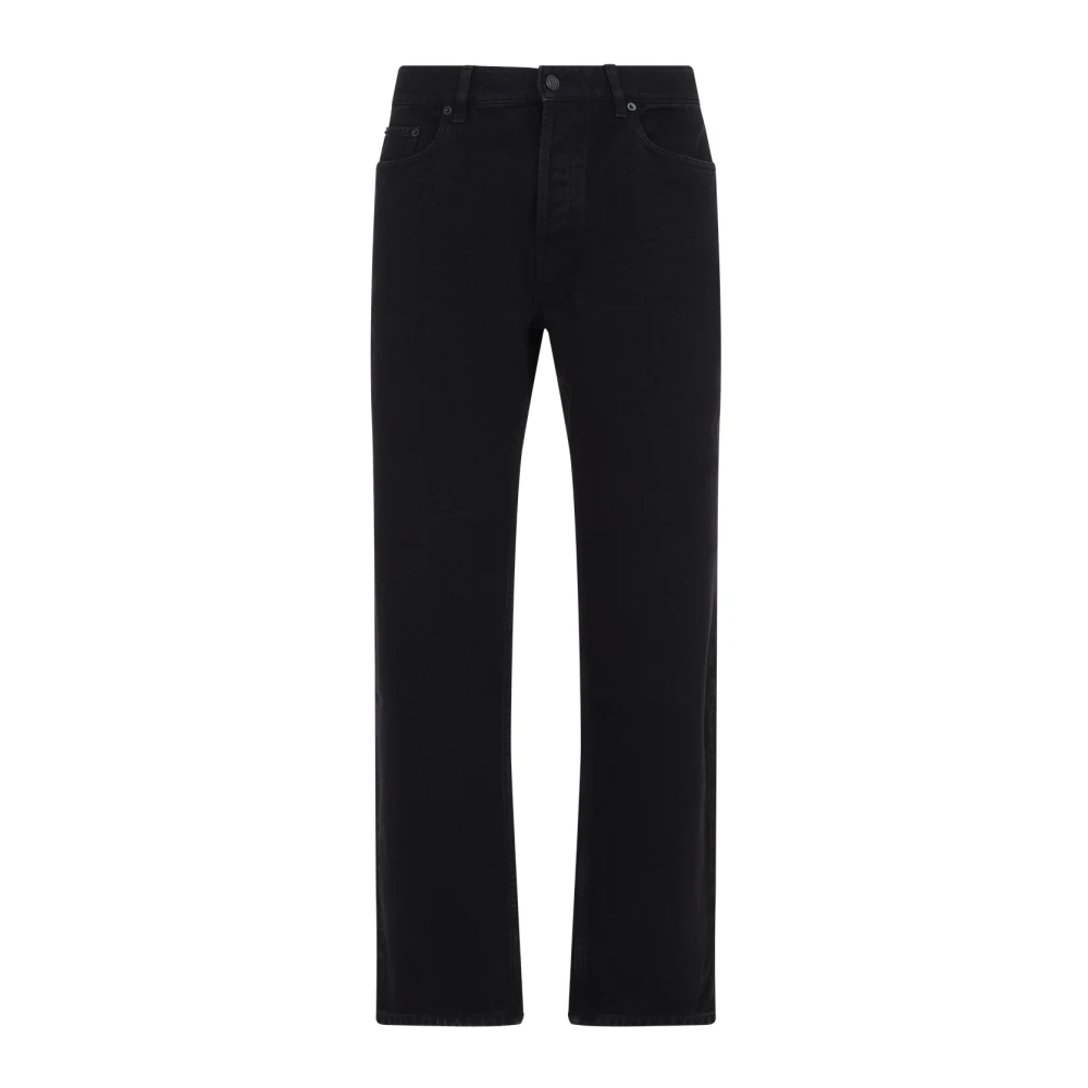 Saint Laurent Blauwe Katoenen Broek Black Heren