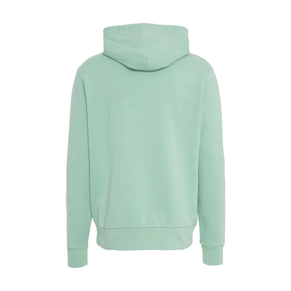 Polo Ralph Lauren Turquoise Geborduurde Hoodie Casual Stijl Green Heren