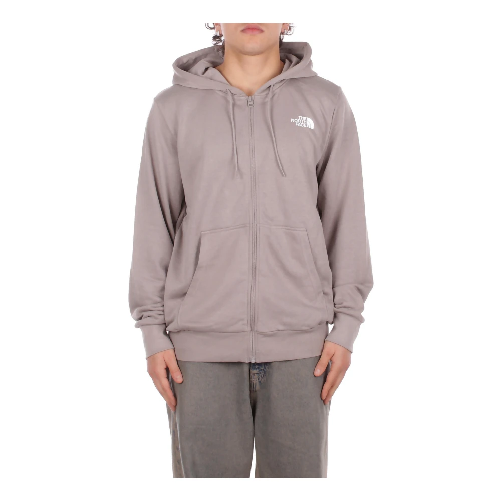 The North Face Herren Grau Simple Dome Light Sweatjacke - Größe Groß - Bild 3