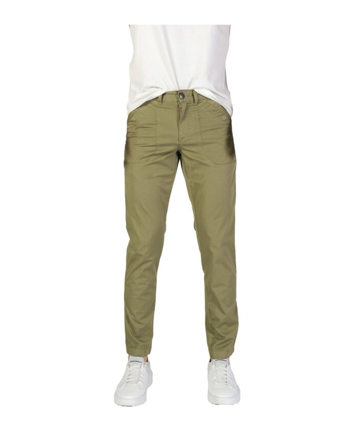 pantalon-en-coton-vert-coupe-regular