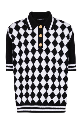 diamond-polo-shirt-in-two-tone-cotton