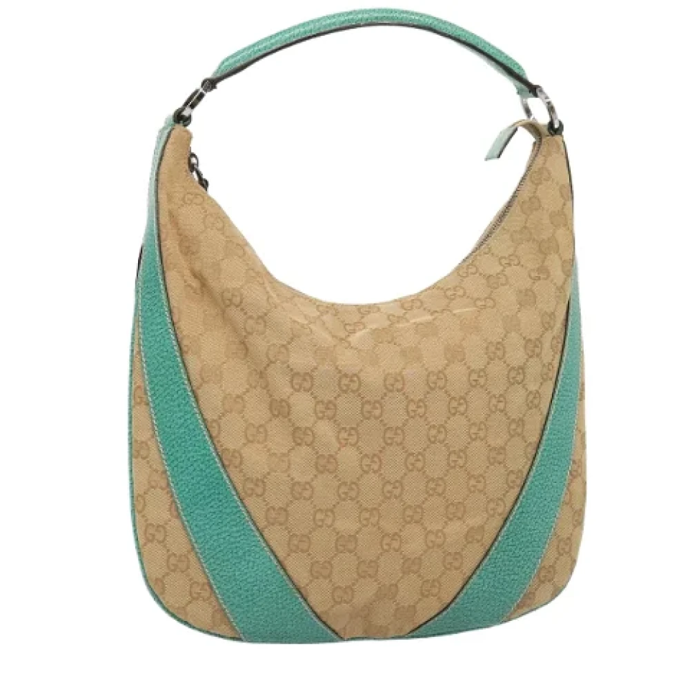Gucci Vintage Pre-owned Canvas gucci-bags Beige Dames