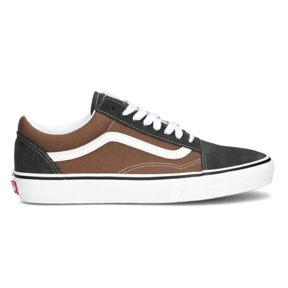 Vans Canvas & Suede Pop Brown Sneakers Multicolor, Herr