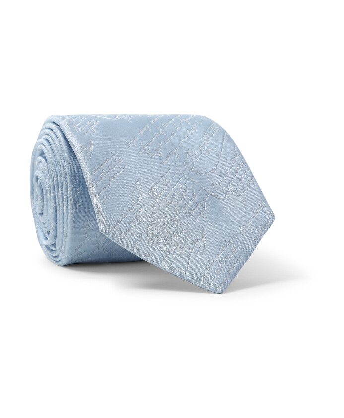 cravate-en-soie-bleue-jacquard