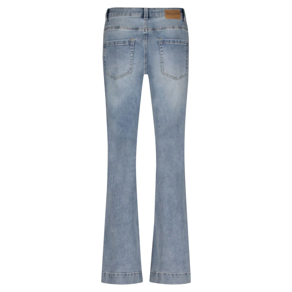 Red Button Vintage Wide Leg Jeans Bibette Blue Dames