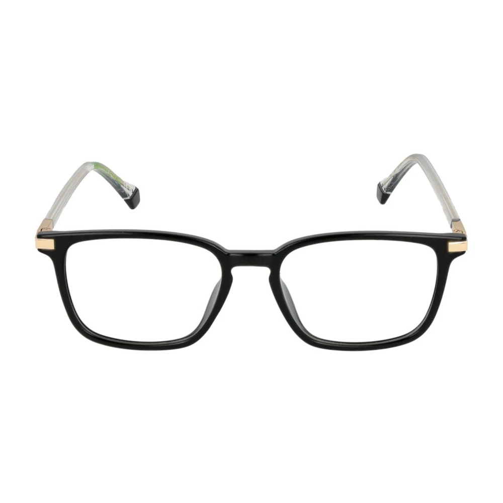 Polaroid Zwarte Vierkante Eco Polyamide Optische Monturen Black Heren