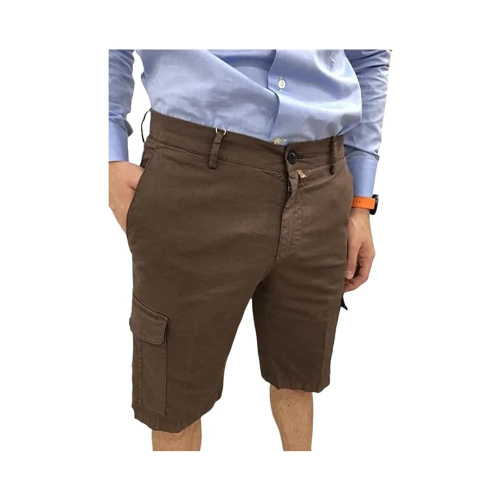 Alviero Martini 1a Classe Bermuda Shorts voor Heren Brown Heren