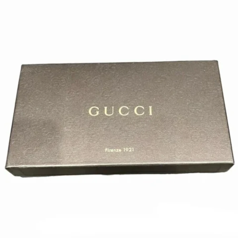 Gucci Vintage Pre-owned Fabric wallets Beige Dames